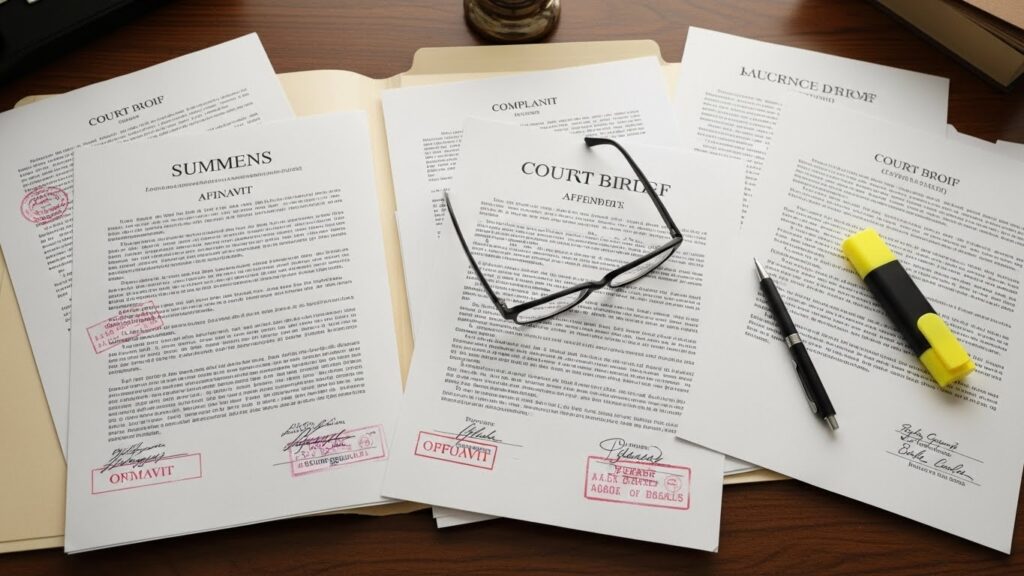 civil lawsuit legal documents