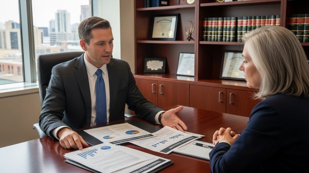 Estate tax planning consultation with a lawyer